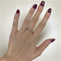 Ring Gaurosa Woman in Gold Diamante 0.15 Ct 10469156 - 10469156